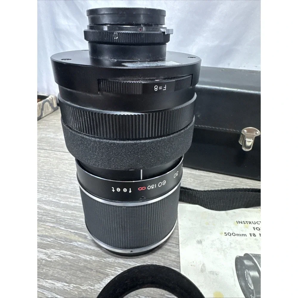 Lentar 500mm F:8 Mirror Lens w/Hood & Caps, Tripod Mount, No.10787 Unknown Mount